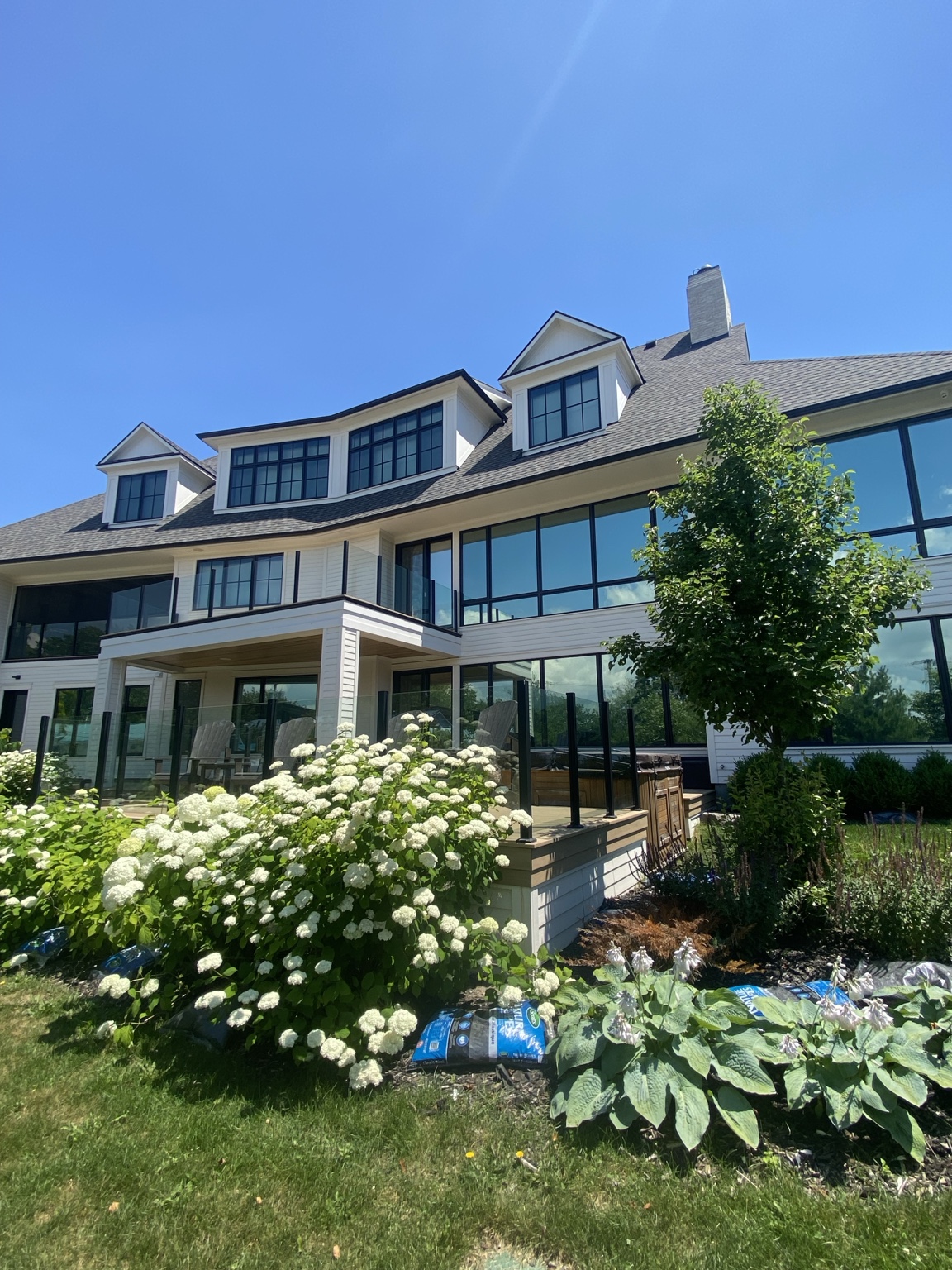 Beautifully maintained modern home exterior in Haldimand County